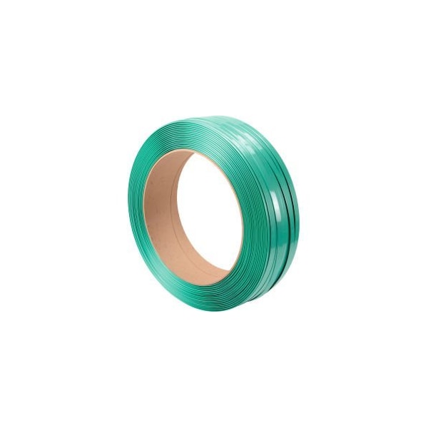 Pac Strapping Products Polyester Strapping 3/4W x 2400L x 0.050 Thick 16 x 6 Core Green 6850256G24W - main